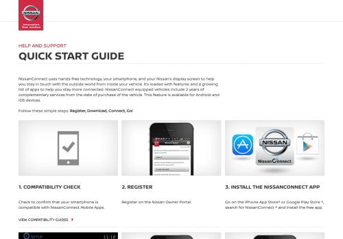 
                            12. Quick Start Guide - Nissan NissanConnect