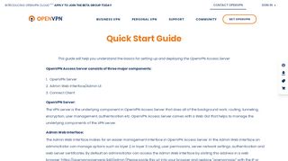 
                            1. Quick Start Guide | OpenVPN