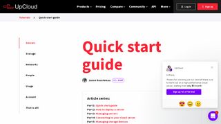 
                            7. Quick start guide - UpCloud