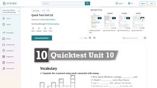 
                            10. Quick Test Unit 10 - Scribd
