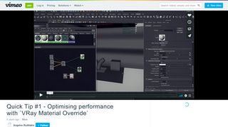 
                            9. Quick Tip #1 - Optimising performance with `VRay Material Override ...