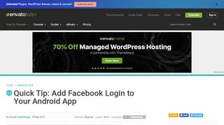 
                            11. Quick Tip: Add Facebook Login to Your Android App - Code Tuts
