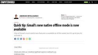 
                            5. Quick tip: Gmail's new native offline mode is now available ...