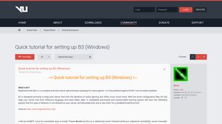 
                            4. Quick tutorial for setting up B3 (Windows) - Venice Unleashed