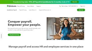 
                            3. QuickBooks Online Payroll with Free Payroll App for Small Business