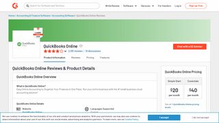 
                            10. QuickBooks Online Reviews 2019: Details, Pricing, & Features | G2