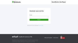 
                            1. QuickBooks ZeroPaper — Entre no QuickBooks ZeroPaper