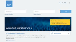 
                            11. Quickcheck Digitalisierung - bayme vbm