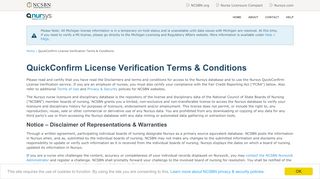 
                            9. QuickConfirm License Verification Terms & Conditions - Nursys®