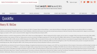 
                            11. Quickflix | The HistoryMakers