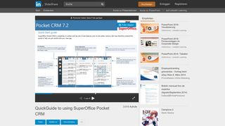 
                            9. QuickGuide to using SuperOffice Pocket CRM - SlideShare