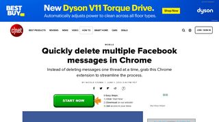 
                            1. Quickly delete multiple Facebook messages in Chrome - CNET