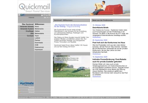 
                            2. Quickmail AG - Internet - Über Quickmail - Willkommen