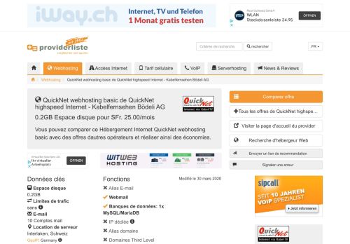 
                            7. QuickNet webhosting basic de QuickNet highspeed Internet ...