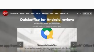 
                            9. Quickoffice for Android review: A solid Office editor, but not the best ...