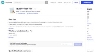 
                            8. Quickoffice Pro 4.1.0 free download for Mac | MacUpdate