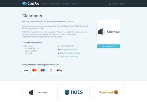 
                            10. QuickPay | Clearhaus - Modtag betalinger med Clearhaus og QuickPay