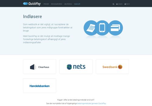 
                            12. QuickPay | Indløsere