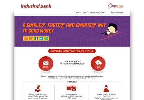 
                            6. QuickPay - Indusind Bank