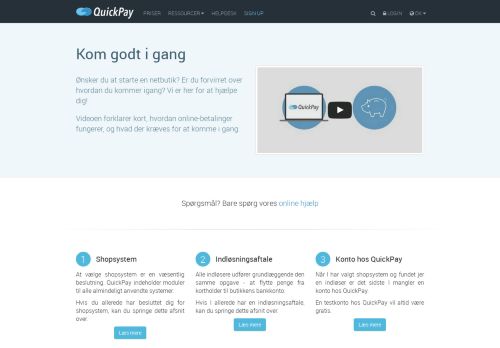 
                            5. QuickPay | Kom godt i gang