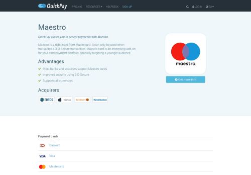 
                            9. QuickPay | Maestro payment method - Accept payments with ...