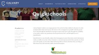 
                            9. QuickSchools — Calvary Baptist Academy