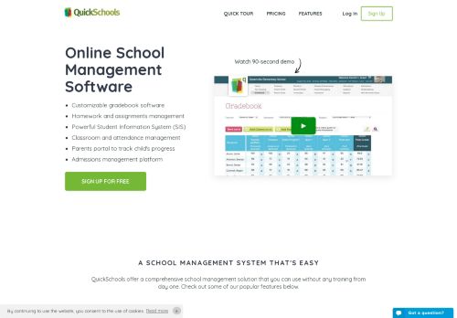 
                            12. QuickSchools: Online School Management Software