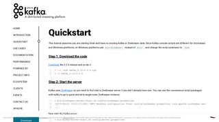 
                            2. Quickstart - Apache Kafka - The Apache Software Foundation!