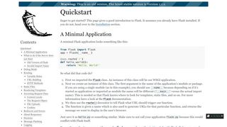 
                            2. Quickstart — Flask 0.12.4 documentation