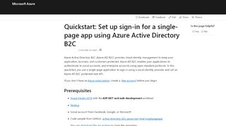 
                            7. Quickstart - Set up sign-in for a single-page app using Azure Active ...