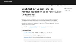 
                            4. Quickstart - Set up sign-in for an ASP.NET application using Azure ...