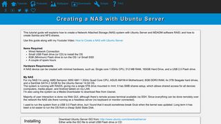 
                            2. QuidsUp - Creating a NAS with Ubuntu Server