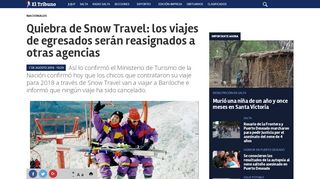 
                            11. Quiebra de Snow Travel: los viajes de egresados serán reasignados a ...