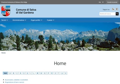 
                            11. QuiEnel - Comune di Selva di Val Gardena - Home - Servizi - Servizi A-Z
