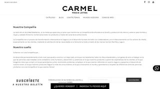 
                            5. Quienes Somos - CARMEL - Ropa por catálogo para mujeres y teens