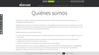 
                            12. Quienes somos | Webtrekk