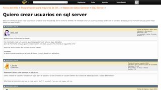 
                            12. Quiero crear usuarios en sql server - Foros del Web