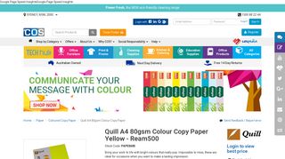 
                            6. Quill A4 80gsm Colour Copy Paper - PAPE8685 | COS - Complete ...