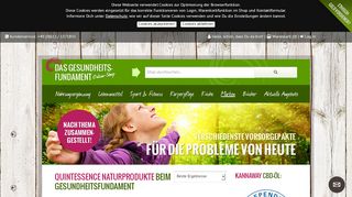 
                            9. Quintessence Naturprodukte - Übersicht Online Shop ...