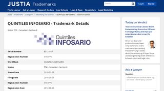 
                            11. QUINTILES INFOSARIO Trademark - Registration Number 4154771 ...