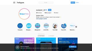 
                            12. Quipper Video (@quipper_id) • Foto dan video Instagram