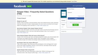 
                            10. Quipper Video - Frequently Asked Questions (FAQ) | Facebook
