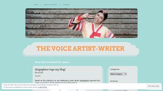 
                            9. Quipsphere tops my blog! | The Voice Artist-Writer