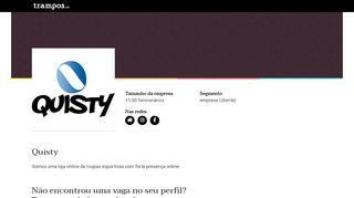 
                            13. Quisty | trampos.co