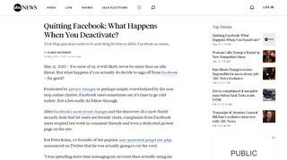 
                            8. Quitting Facebook: What Happens When You Deactivate? - ABC News