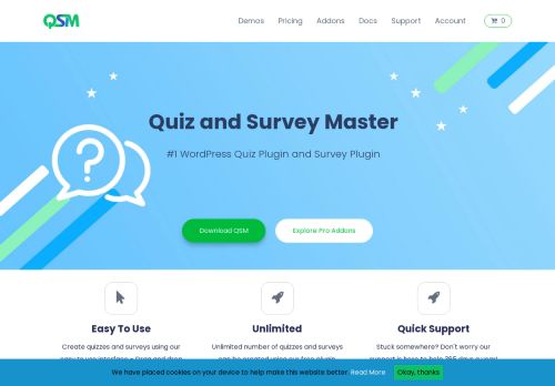 
                            11. Quiz And Survey Master: Home
