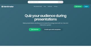 
                            4. Quiz your audience during presentations - Mentimeter