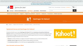 
                            11. Quizfragen für Kahoot | Digitales | Klett Sprachen