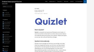 
                            11. Quizlet | Database Onderwijstools FGw UvA