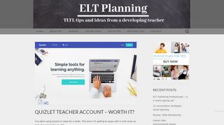 
                            10. Quizlet Teacher account – worth it? | ELT Planning